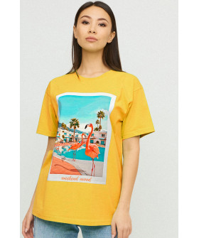 Футболка Oversize / air print /
