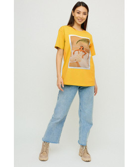 Футболка Oversize / air print /