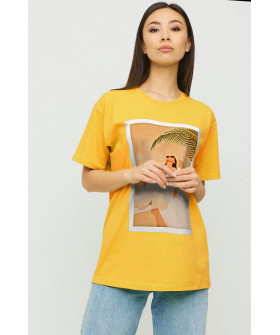 Футболка Oversize / air print /