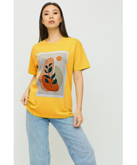 Футболка Oversize / air print /