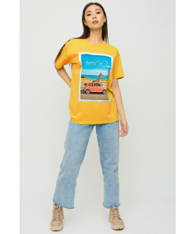 Футболка Oversize / air print /