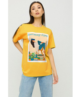 Футболка Oversize / air print /