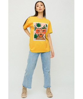 Футболка Oversize / air print /