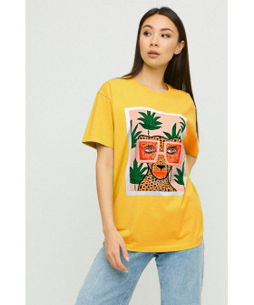 Футболка Oversize / air print /