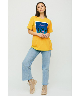 Футболка Oversize / air print /