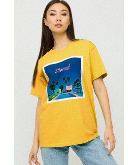 Футболка Oversize / air print /