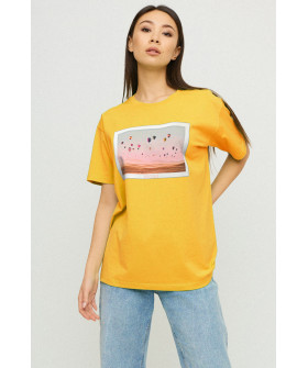 Футболка Oversize / air print /