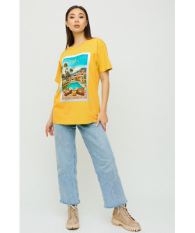Футболка Oversize / air print /