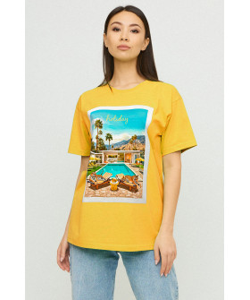 Футболка Oversize / air print /