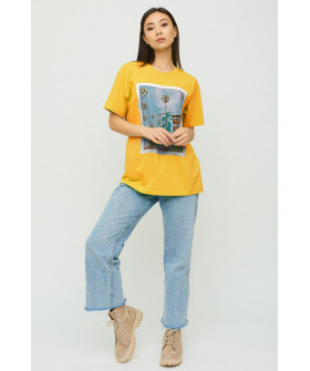 Футболка Oversize / air print /
