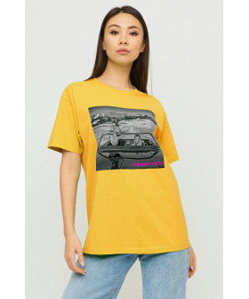 Футболка Oversize / air print /