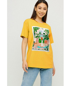 Футболка Oversize / air print /