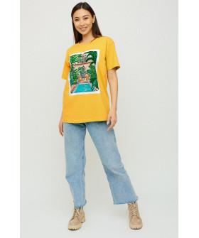 Футболка Oversize / air print /