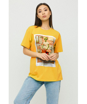 Футболка Oversize / air print /