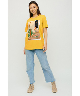 Футболка Oversize / air print /
