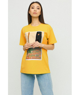 Футболка Oversize / air print /