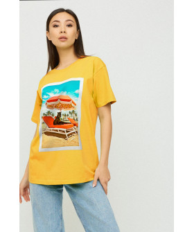 Футболка Oversize / air print /