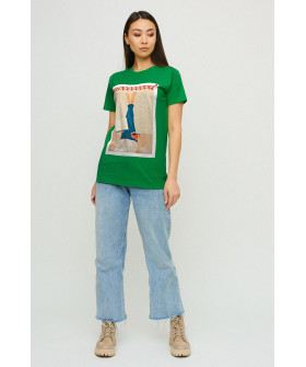 Футболка Boyfriend / air print /