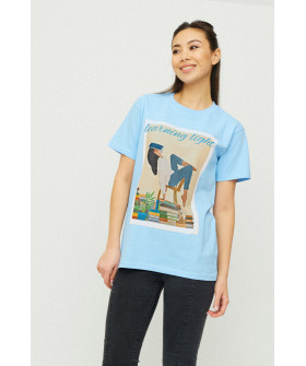 Футболка Boyfriend / air print /