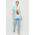 Футболка Oversize / air print /
