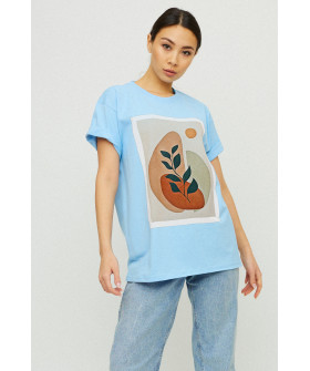 Футболка Oversize / air print /