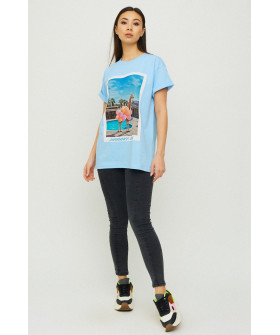 Футболка Oversize / air print /