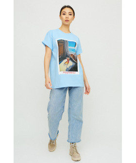 Футболка Oversize / air print /