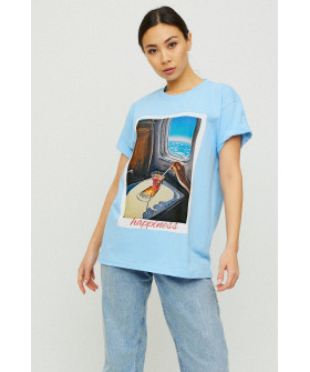 Футболка Oversize / air print /