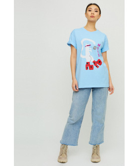 Футболка Oversize / air print /