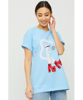 Футболка Oversize / air print /