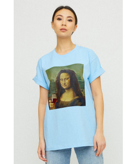 Футболка Oversize / air print /