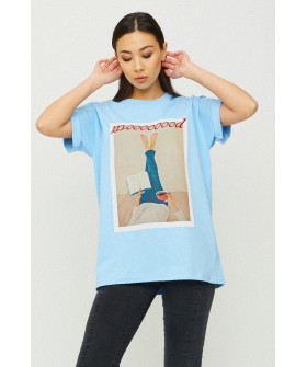 Футболка Oversize / air print /