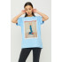 Футболка Oversize / air print /