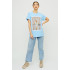 Футболка Oversize / air print /