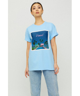 Футболка Oversize / air print /