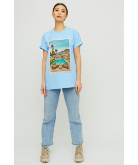 Футболка Oversize / air print /