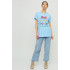 Футболка Oversize / air print /