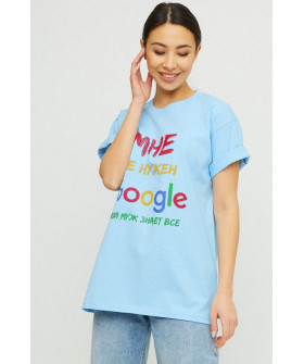 Футболка Oversize / air print /