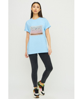 Футболка Oversize / air print /