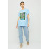 Футболка Oversize / air print /