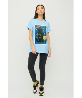 Футболка Oversize / air print /