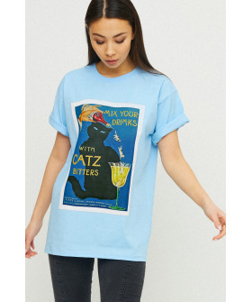 Футболка Oversize / air print /