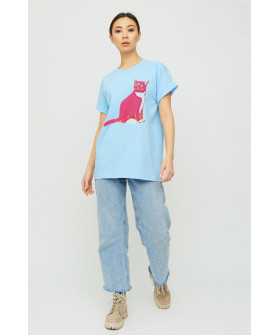 Футболка Oversize / air print /