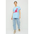 Футболка Oversize / air print /