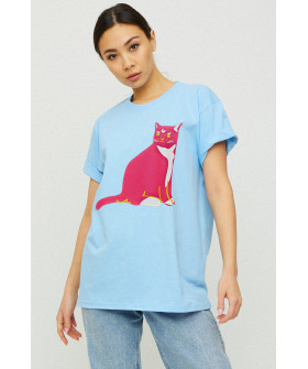 Футболка Oversize / air print /