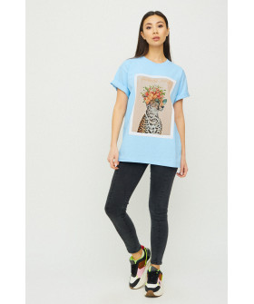Футболка Oversize / air print /