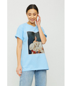 Футболка Oversize / air print /