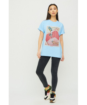 Футболка Oversize / air print /
