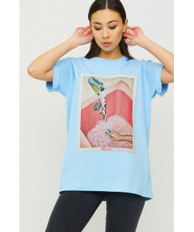Футболка Oversize / air print /