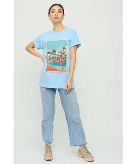 Футболка Oversize / air print /